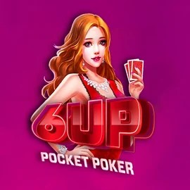 6 Up Pocket Poker slot logo by FlipLuck at Casinacho Casino6 Up Pocket Poker