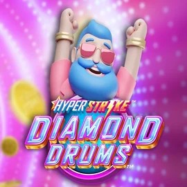Hyper Strike Diamond Drums slot logo by Gameburger Studios at Casinacho CasinoHyper Strike Diamond Drums