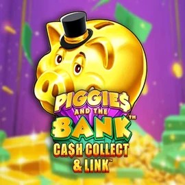 Official Slots logo: Piggies And The Bank Cash Collect & Link by Origins at Casinacho Casino
